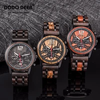 relogio masculino dodo deer wood watch for men chronograph calendar waterproof luminous luxury watch birthday party gift %d1%87%d0%b0%d1%81%d1%8b
