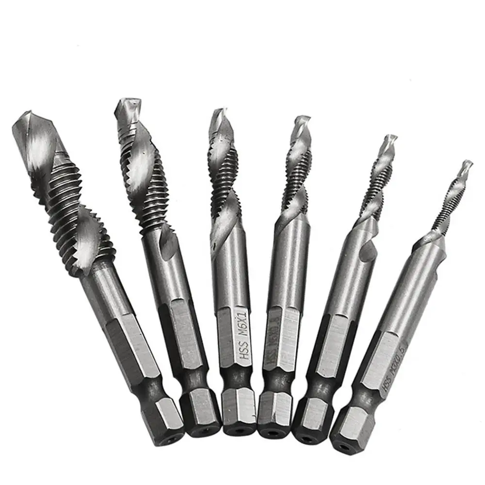 1/4 ''hex HSS высокая Скорость Сталь нить спираль винтовой M3 M4 M5 M6 M8 M10 метрики