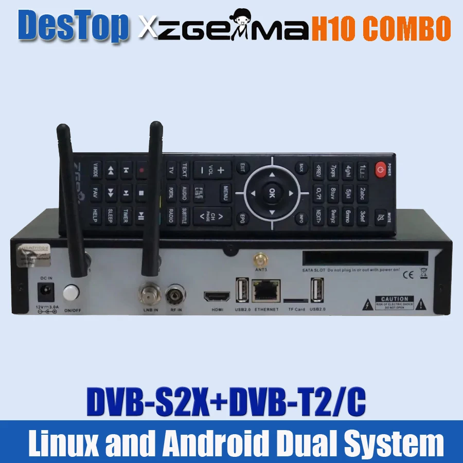 2 шт. ZGEMMA H10COMBO DVB S2X + T2/C Enigma2 Linux и Android в наличии | Электроника