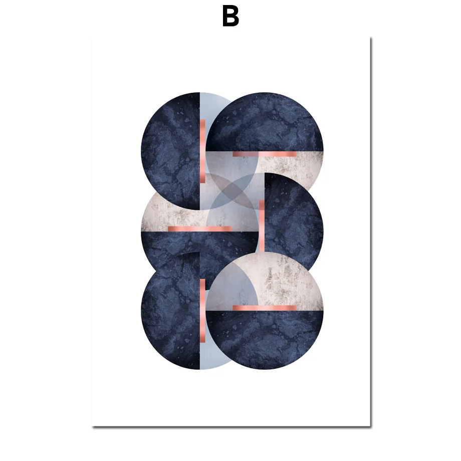 Абстрактный геометрический слон гора настенная Картина на холсте скандинавские