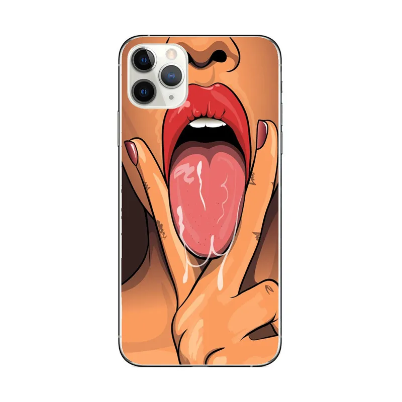 

Fashion trendy male trendy female mobile phone case for iPhone 7 8 XS XR 11 11Pro iPhone 12 soft rubber mobile phone case