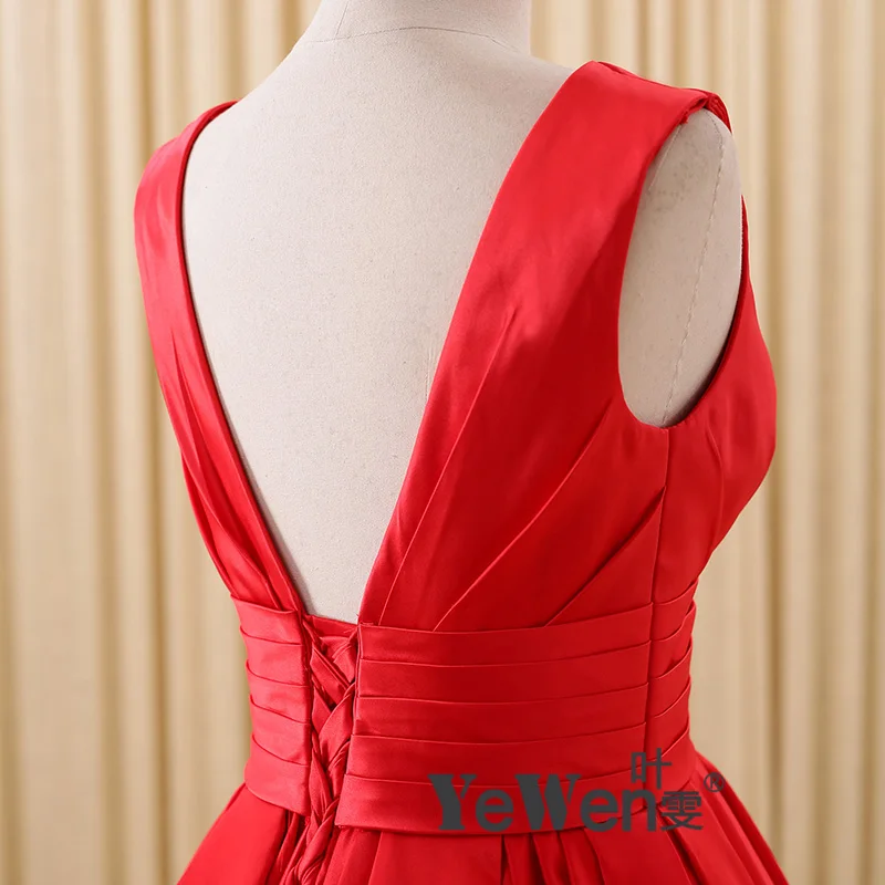 Элегантные бордовые красные дешевые длинные вечерние платья с глубоким v