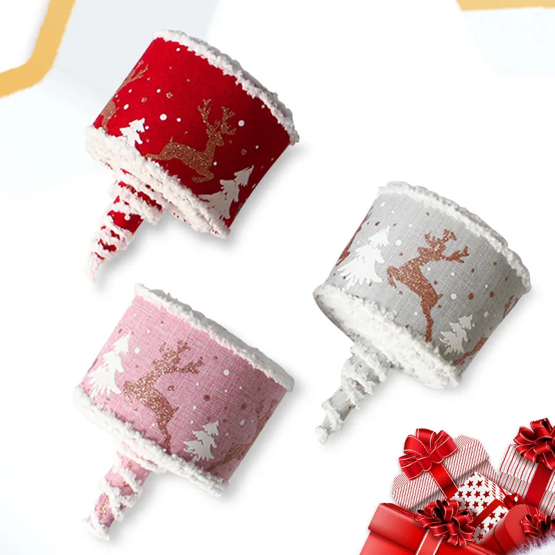 

Christmas Ribbons Christmas Ornaments Merry christmas decorations for home Christmas DIY Craft Gifts Packing New Year navidad