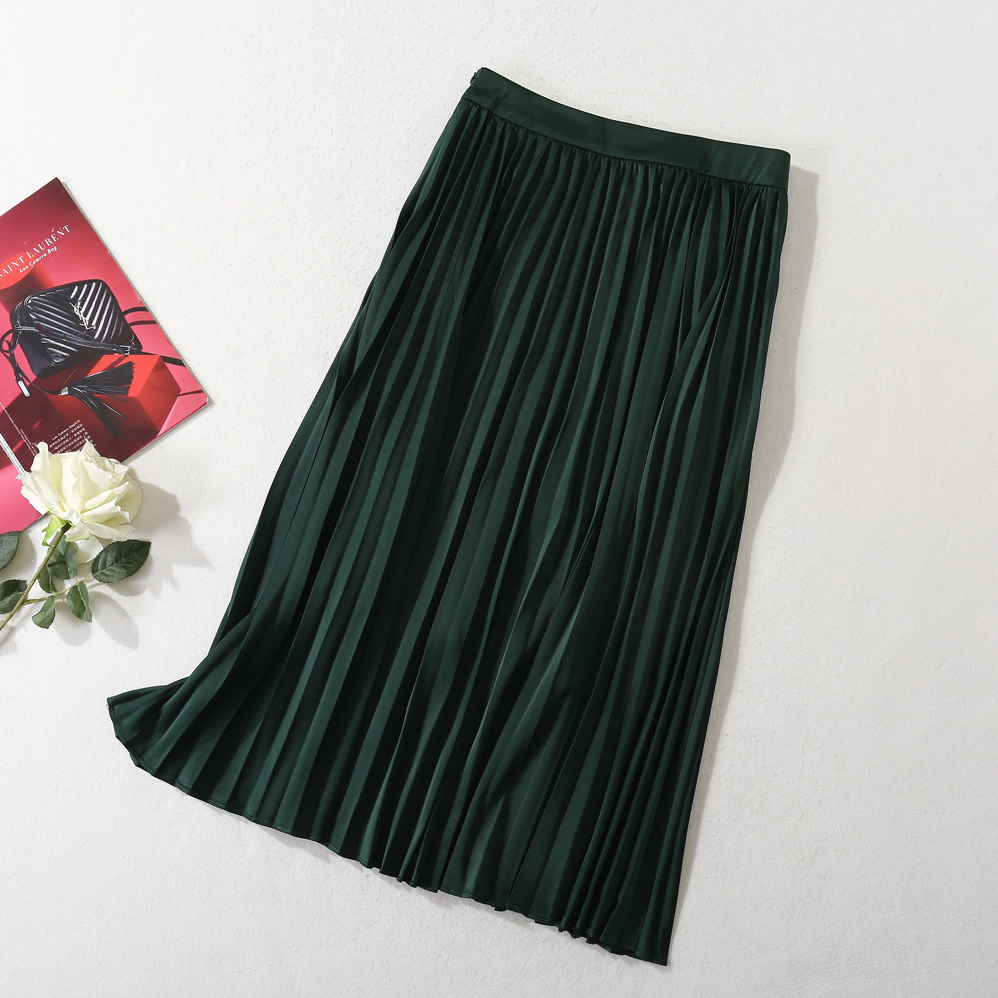 

JCHB 2021 Autumn star same fashion women's dress suit temperament knitting two pleated skirt suit women's dress