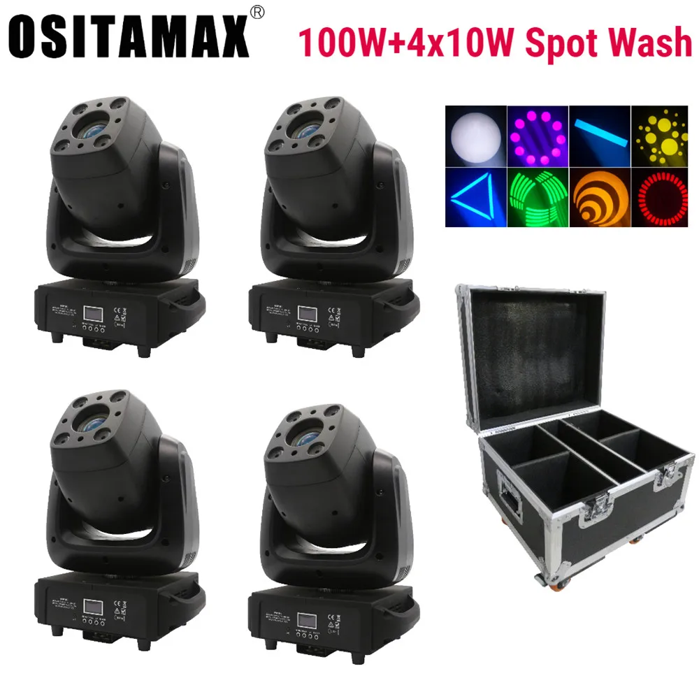 comprar Luz Principal Movente Do Ponto Do Diodo Emissor De Luz 100w Com Lavagem 2in1 Do Ponto De 4x10w Rgbw Mini Iluminação Da Fase Dj Luz Da Festa Dmx512 Para A Mostra Do Concerto Do Disco