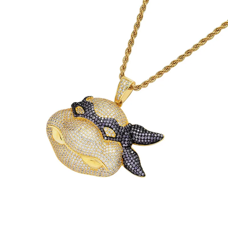 Ожерелье с кулоном в виде персонажей мультфильмов кубический цирконий