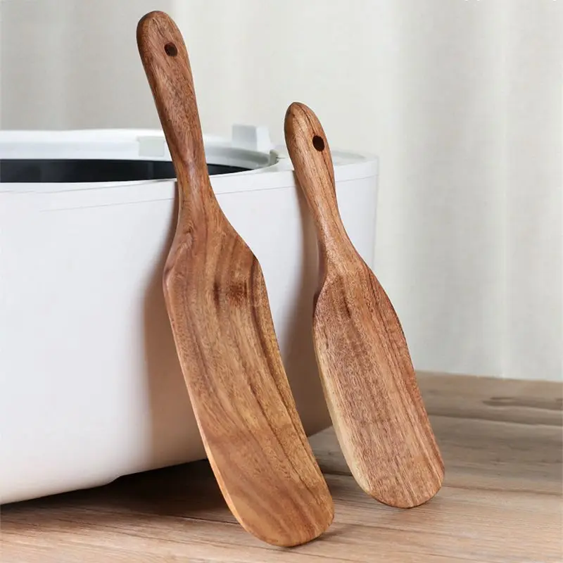 

Norbi Wooden Cooking Shovel Spoon Wooden Spatula Kitchen Nonstick Dedicated Wooden Kitchenware Heat Resistant