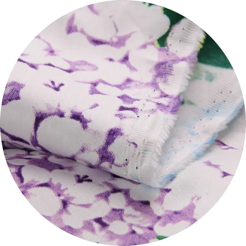 

Hydrangea flowers printed cotton fabric for patchwork women children clothing cotton Fabric for kids dress Sewing DIY material