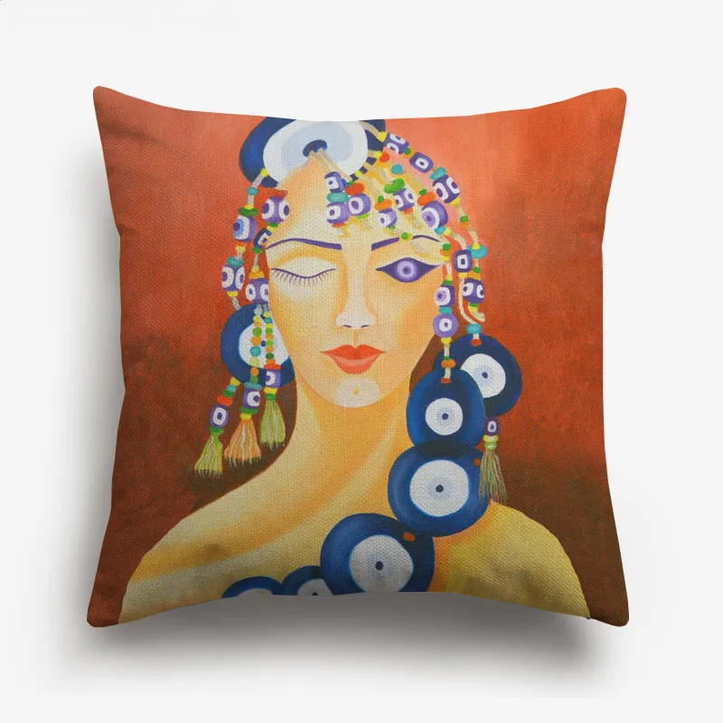 Туртиш сглаза Наволочки картина маслом Ретро Винтаж ислам мусульманская