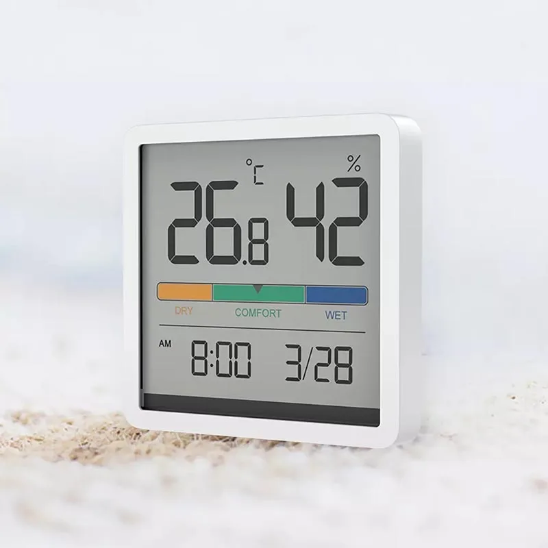 

2021 Youpin LCD Electronic Digital Temperature Humidity Clock Meter Thermometer Hygrometer Indoor Outdoor Weather Station Clock