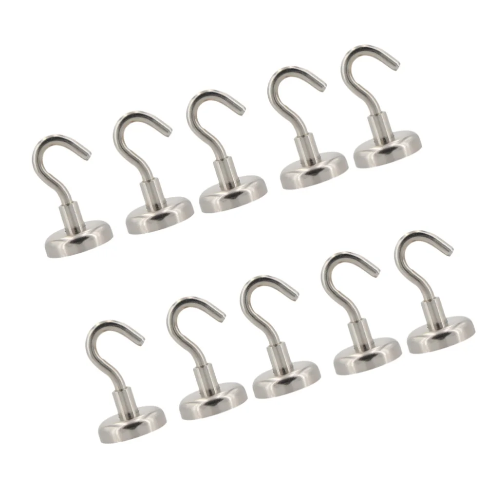 

20pcs Magnetic Clothes Hat Hooks Practical Sundries Hooks for Home Office Kitchen Garage