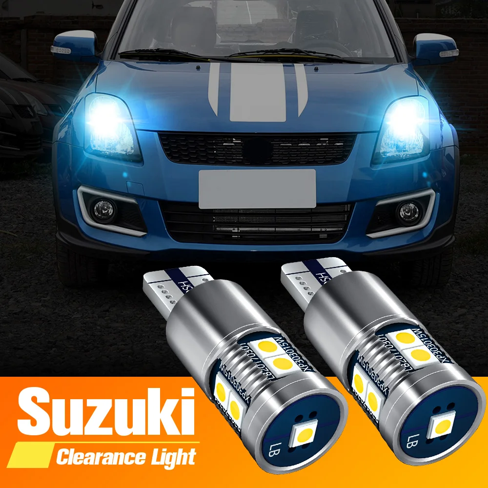 2 шт. Светодиодные огни стояночного света W5W T10 Canbus для Suzuki Swift SX4 Baleno Celerio Grand Vitara Ignis Jimny Kizashi Liana.