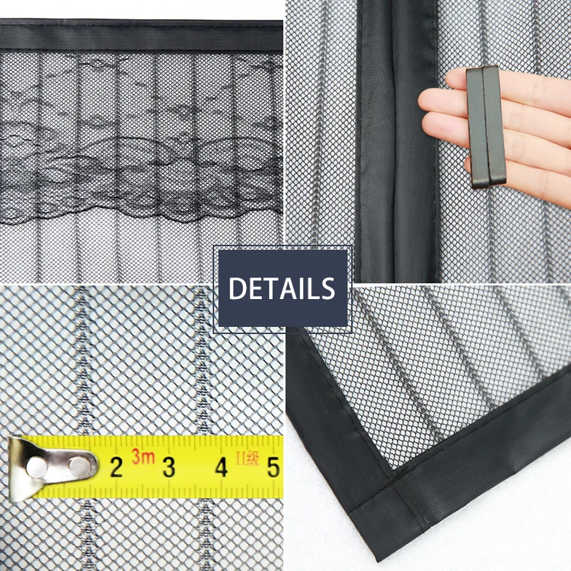 

Anti-Mosquito Door curtain Magnetic Automatic Closing screen door Velcro Hands-Free Mesh Net curtain Anti Insect Fly Bug Screen