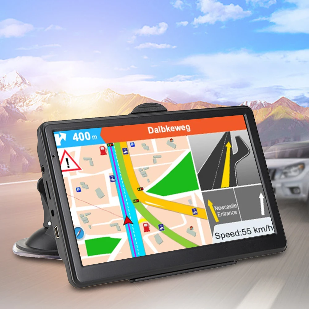 7 дюймов 8 ГБ 128 МБ HD резистивный дисплей gps навигатор руководство многоязычный автомобильный карты устройство Универсальный многофункциональный караван FM