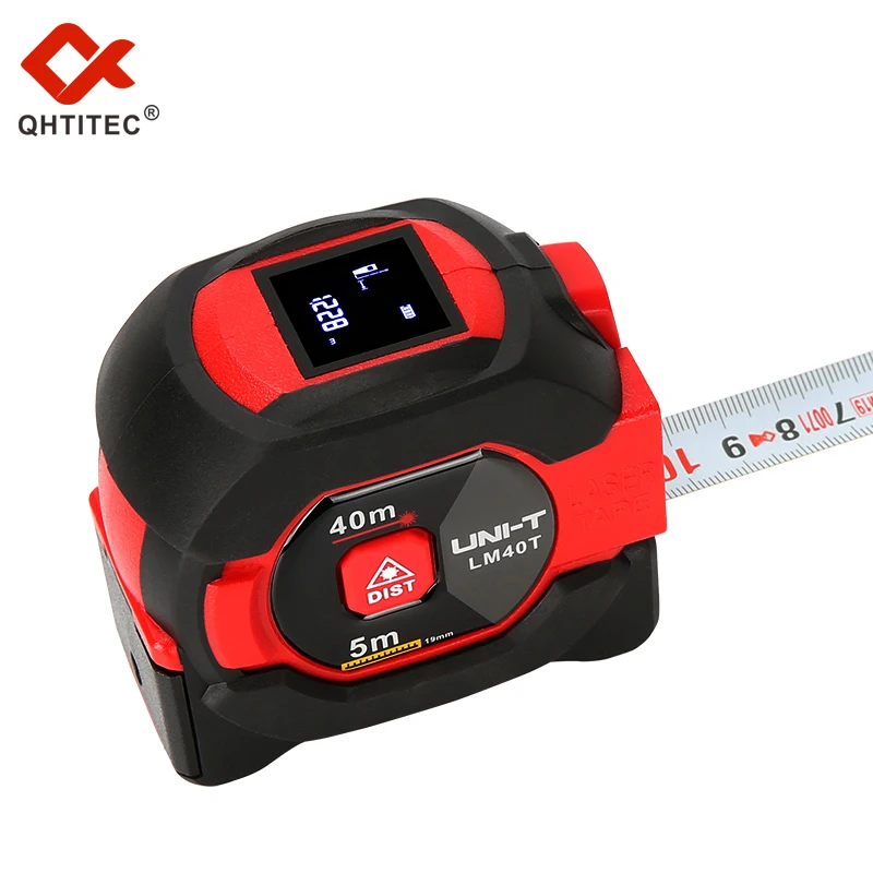 QHTITEC LM40T Laser Measuring Tape Measure 40M Infrared Distance Meter Electronic Ruler Rangefinder LCD Display | Инструменты