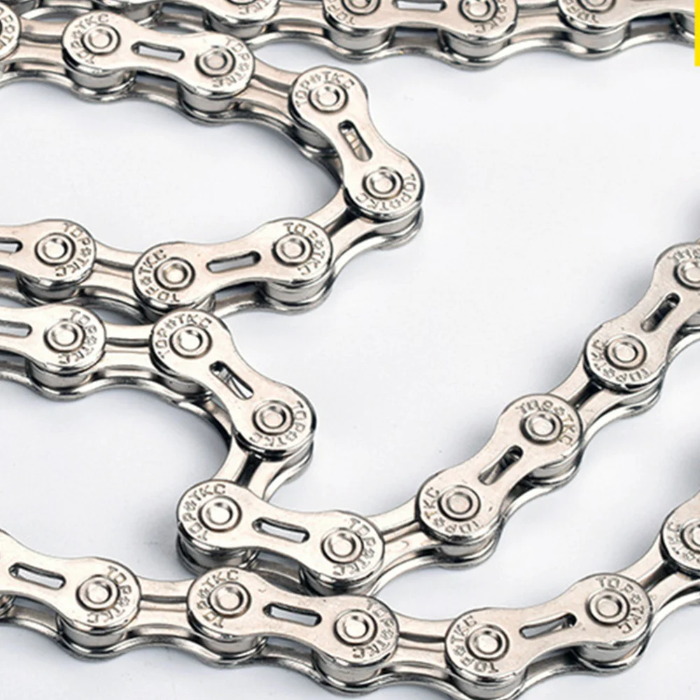

MTB Chain Bike Chain Hollow 116L Mountain Road Bike Chains Link Connector Mountain Bike Joints Buttons (Grey)