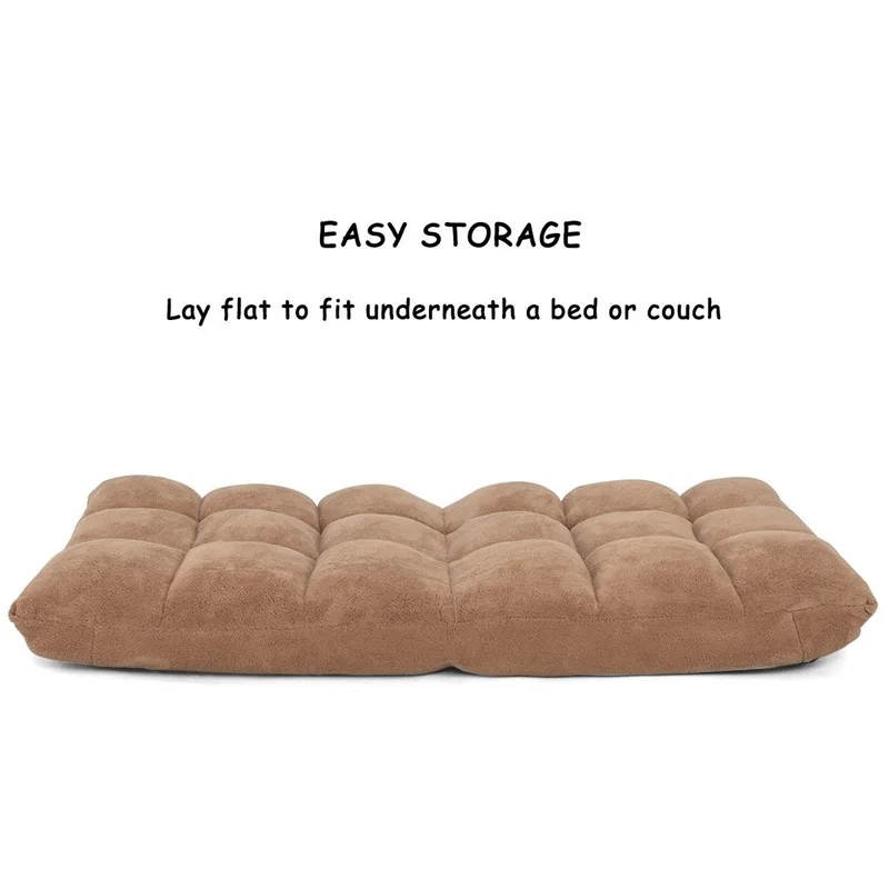 

Adjustable 14-Position Cushioned Floor Chair Living Room Leisure Chair HW57991 Chaise Sofa Chair