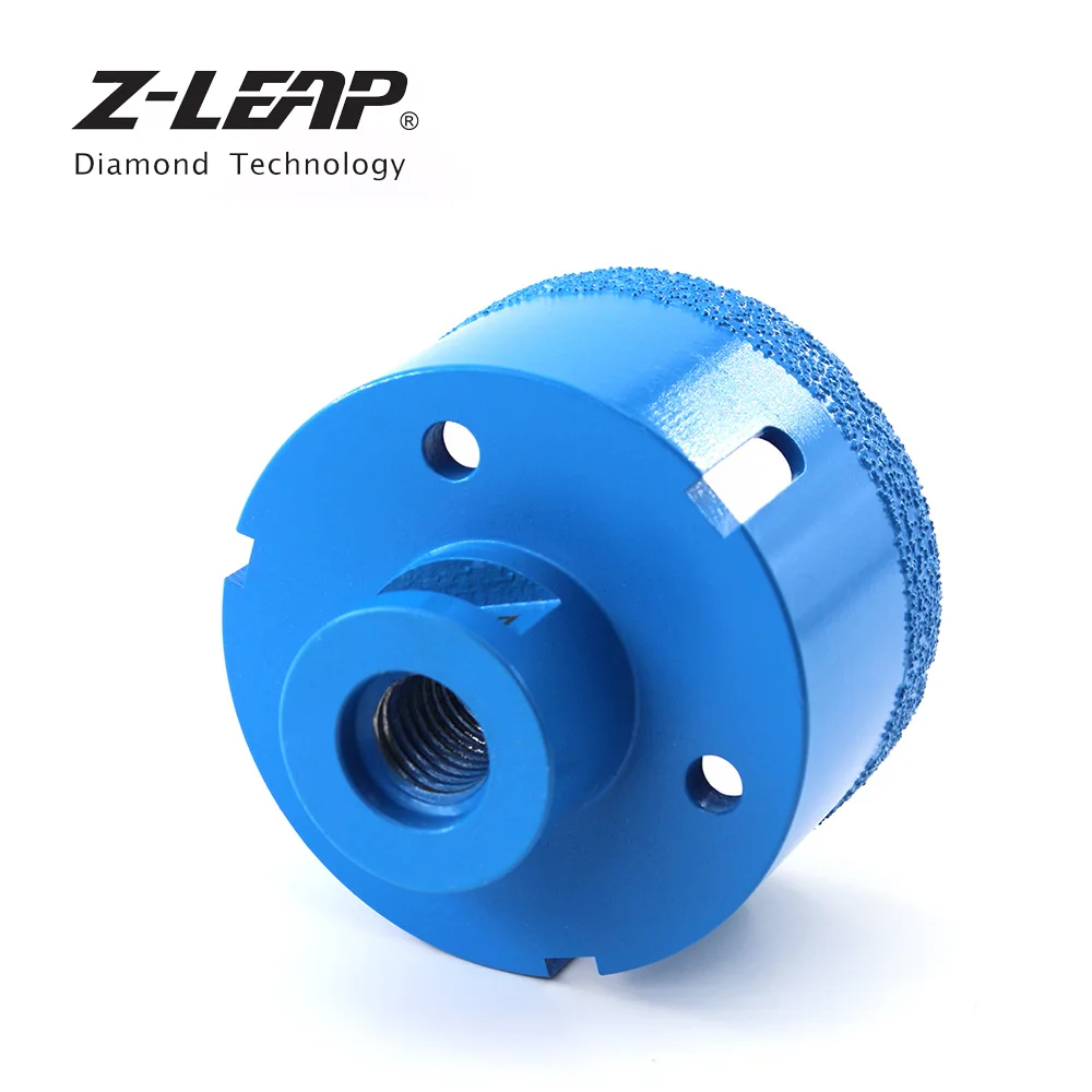 

Z-LEAP Diamond Vacuum Brazed Drilling Core Bits Granite Marble Ceramic Hole Saw m14 Thread For Angle Grinder Drilling Reaming
