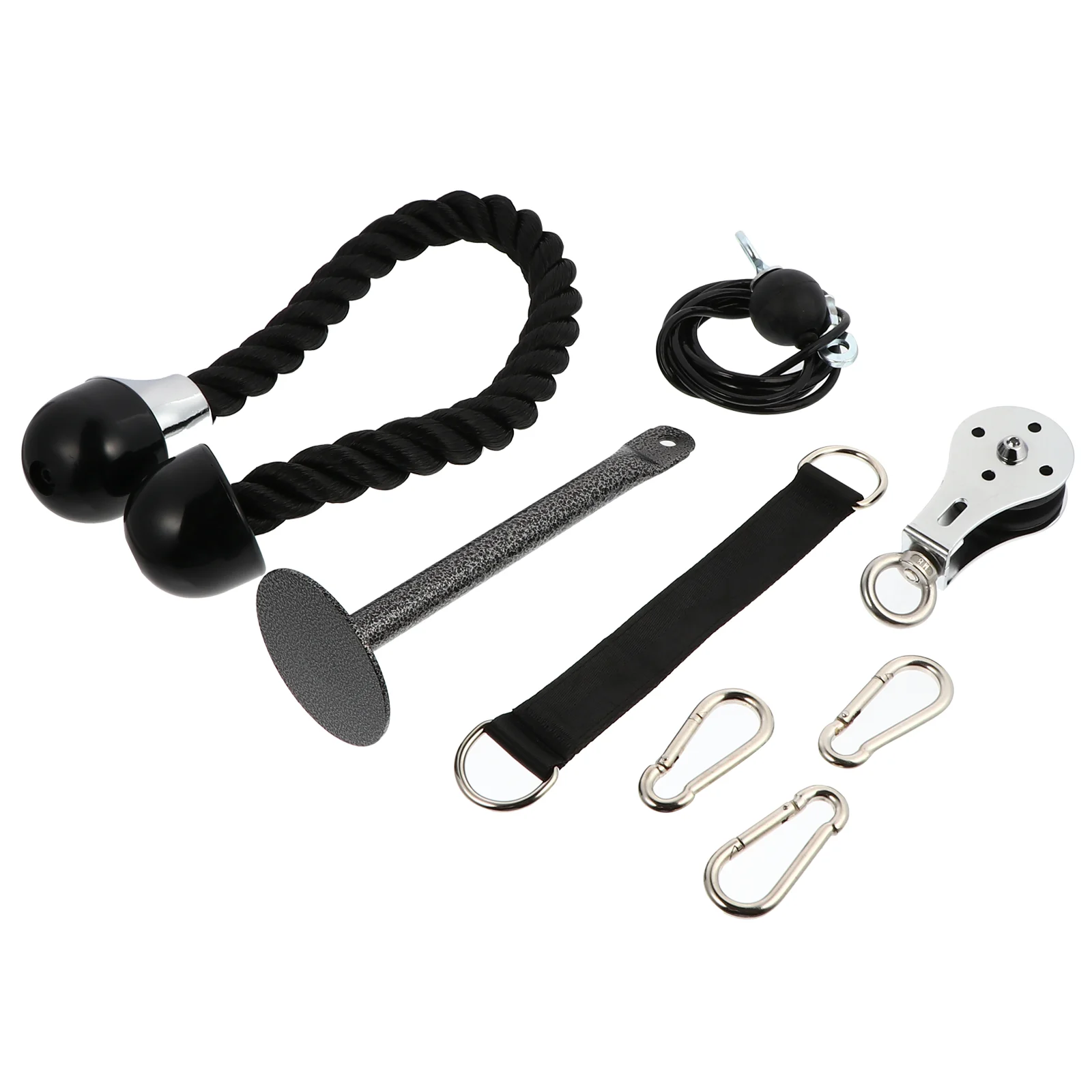 

1 Set of Fitness Lift Pulley System Pulley Cable Machine Fitness Supply