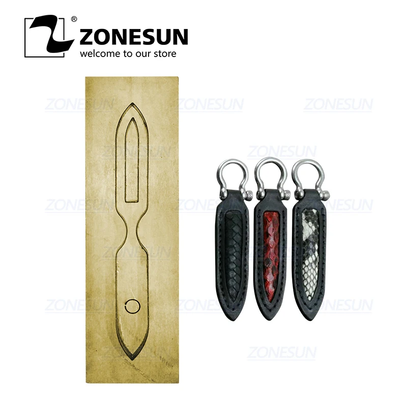 

ZONESUN S002 кожаный брелок для ключей ручной работы