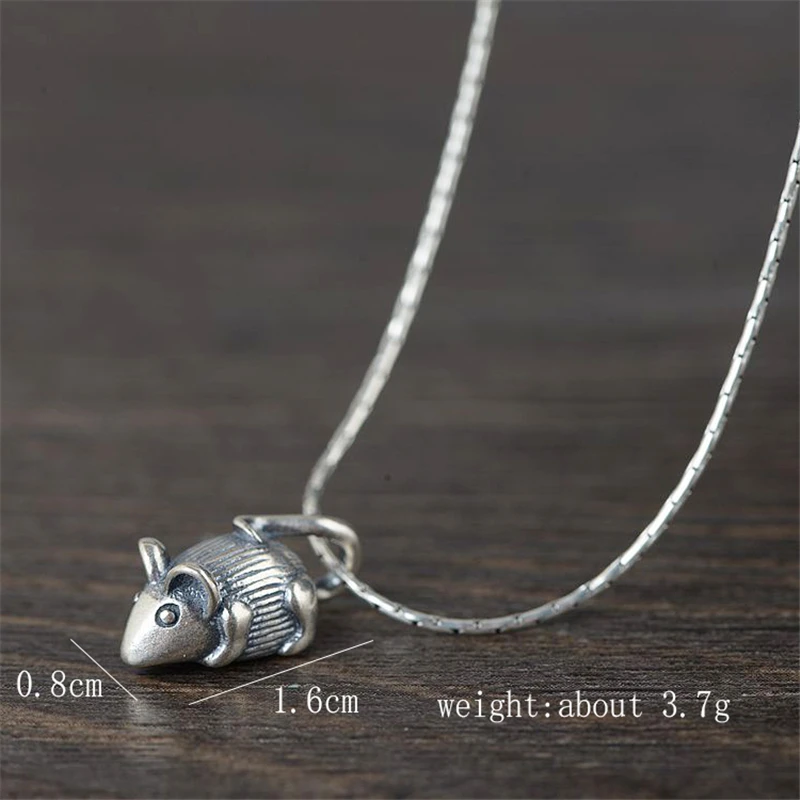 GAGAFEEL 925 Sterling Silver Cute Mouse Finger Rings for Women Retro Rat Animal Open Ring Pendant Jewelry | Украшения и