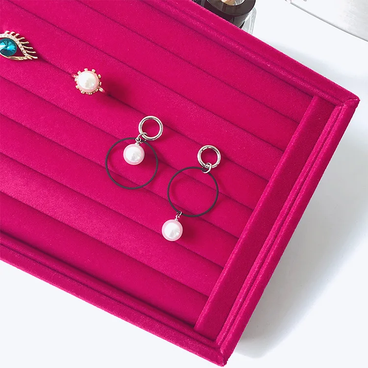 Портативная модная прозрачная витрина для колец металлические серьги