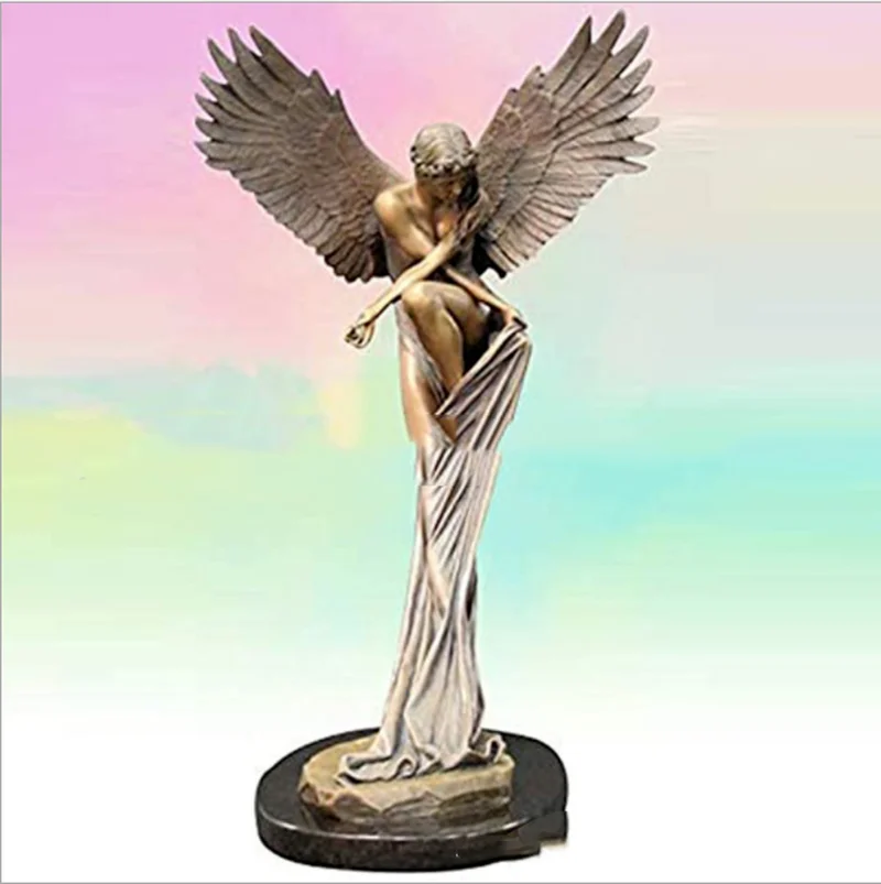 

New creative Angel resin accessories-Redemption angel resin ornament Craft art