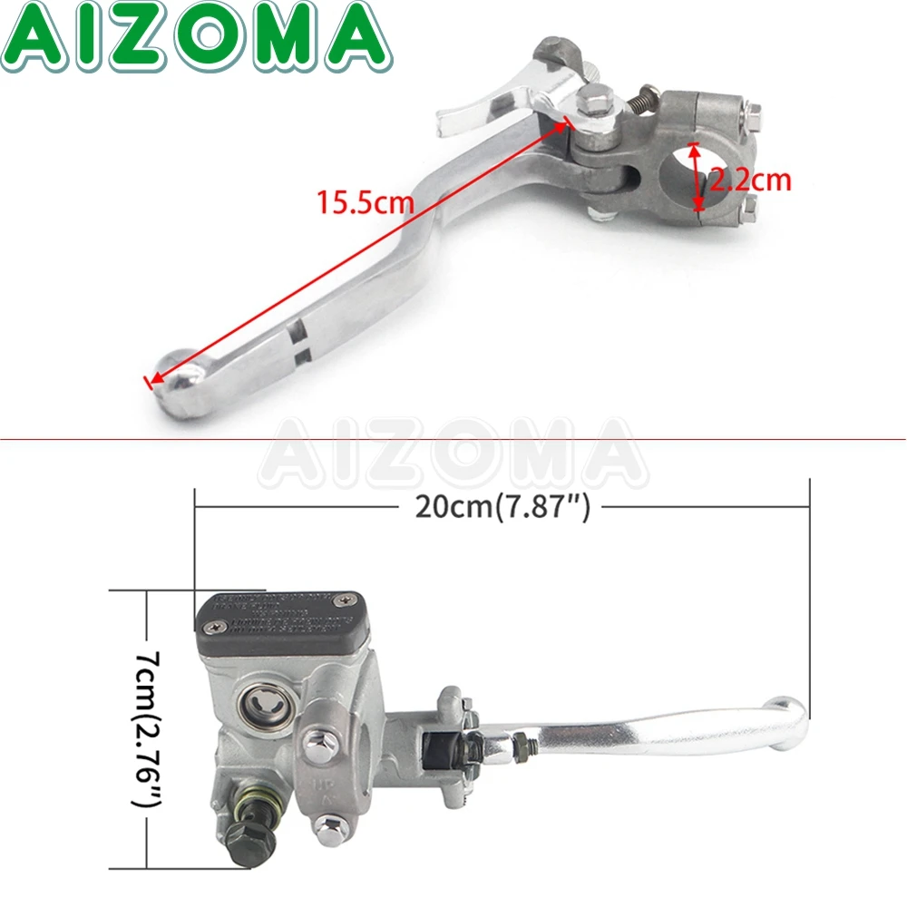 Мотоцикл 22 мм Гидравлический тормозной главный цилиндр окунь рычаги кабель