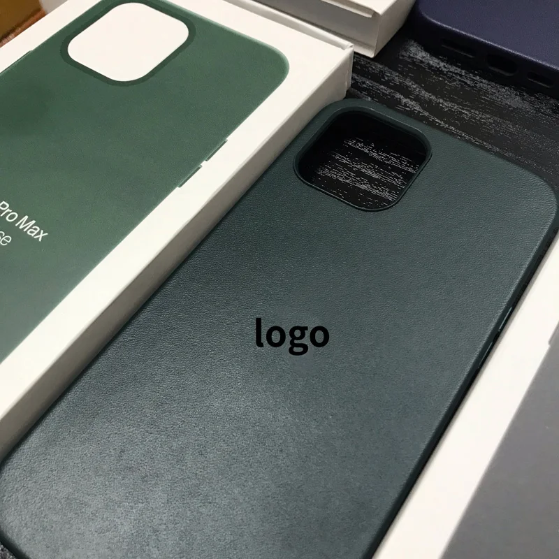 Funda magn&eacute;tica de cuero Real para m&oacute;vil, carcasa completa y suave para iPhone 12 Pro Max 12Mini, 10 unidades/Original-2