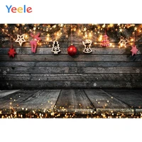 christmas wooden board light gold star ball baby birthday backdrop photography custom photographic background for photo studio