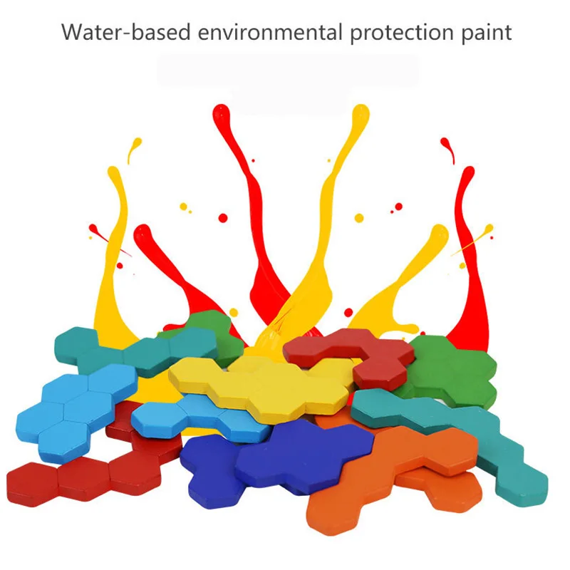 Вафельная Ткань материнскую плату пазлы в виде геометрических фигур Танграм