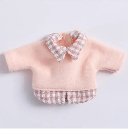pink shirt Одежда для кукол футболка с капюшоном и длинными рукавами с героями мультфильмов/короткие штаны для ob11, obitsu11, Molly, 1/12bjd, Одежда для куклы, аксессуары для куклы - Цвет: pink shirt