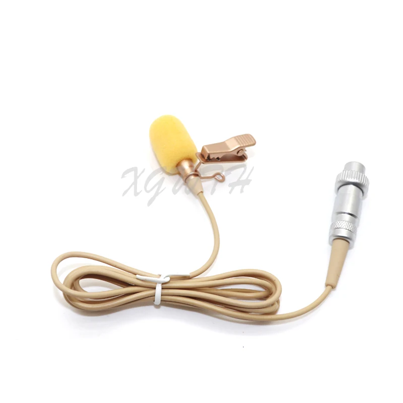 

Super Cardioid Lavalier Microphone Unidirectional Tie Clip Mic for Mipro Wireless Body Pack Transmitter Mini XLR TA4F 4Pin lock