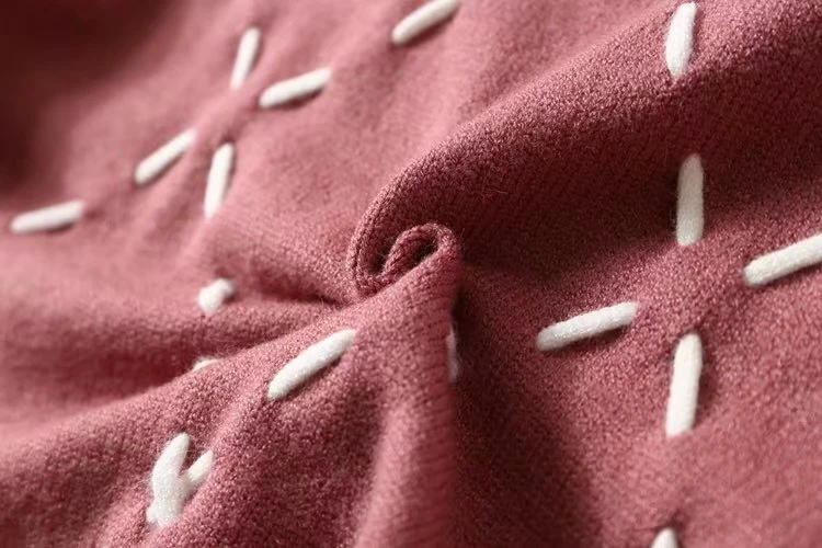 Женский свободный свитер с кружевами Pull femme вязаный со стразами на осень и зиму 2020