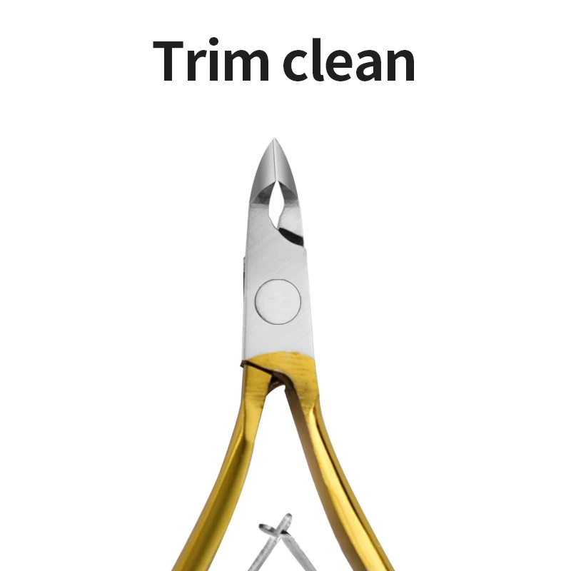 1 шт. золотые кусачки для кутикулы из нержавеющей стали инструменты дизайна