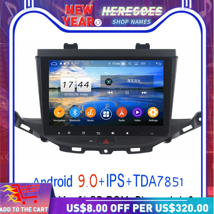 DSP 9 дюймов Android 10 0 32 Гб ПЗУ 2 ОЗУ 8 ядер автомобильный DVD плеер GPS навигация карта