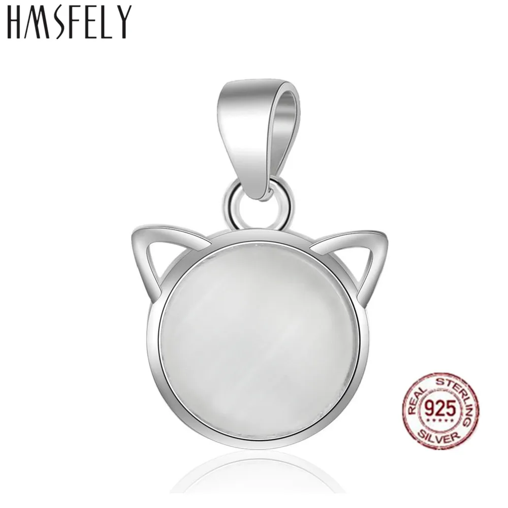 HMSFELY кулон в форме кошки из стерлингового серебра 925 пробы сделай сам шарм браслет