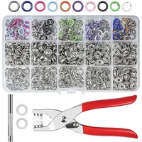 artracyse 200 sets 10 colors 9 5mm metal snaps buttons with fastener pliers press tool kit for for sewing crafting diy clothing