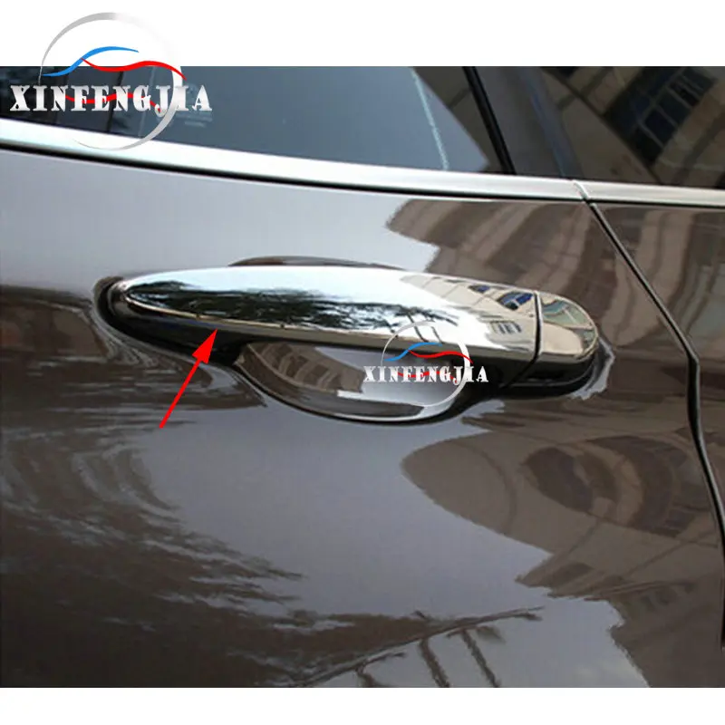 

Fit For BMW X3 F25 2011-2014 8pcs Chrome ABS Door Handle Decoration Cover Trim