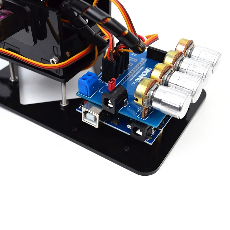 Лучшие предложения Diy акриловый робот рука коготь для Arduino набор 4Dof игрушки