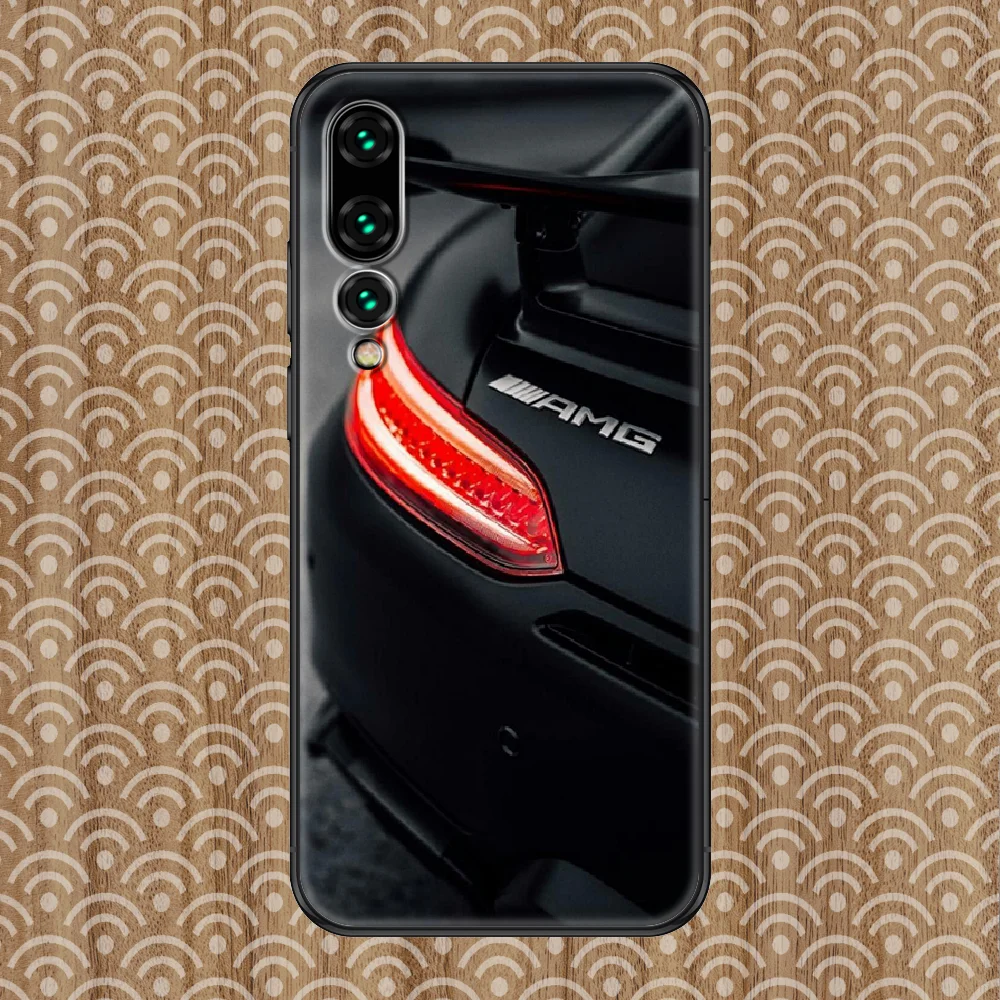 

AMGes Car Benz Sport Phone case For Huawei P Mate P10 P20 P30 P40 10 20 Smart Z Pro Lite 2019 black fashion Etui soft hoesjes