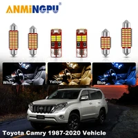 t10 led interior lights kit for toyota camry 1987 2020 vehicle c10w c5w led canbus dome map trunk light license plate lamps