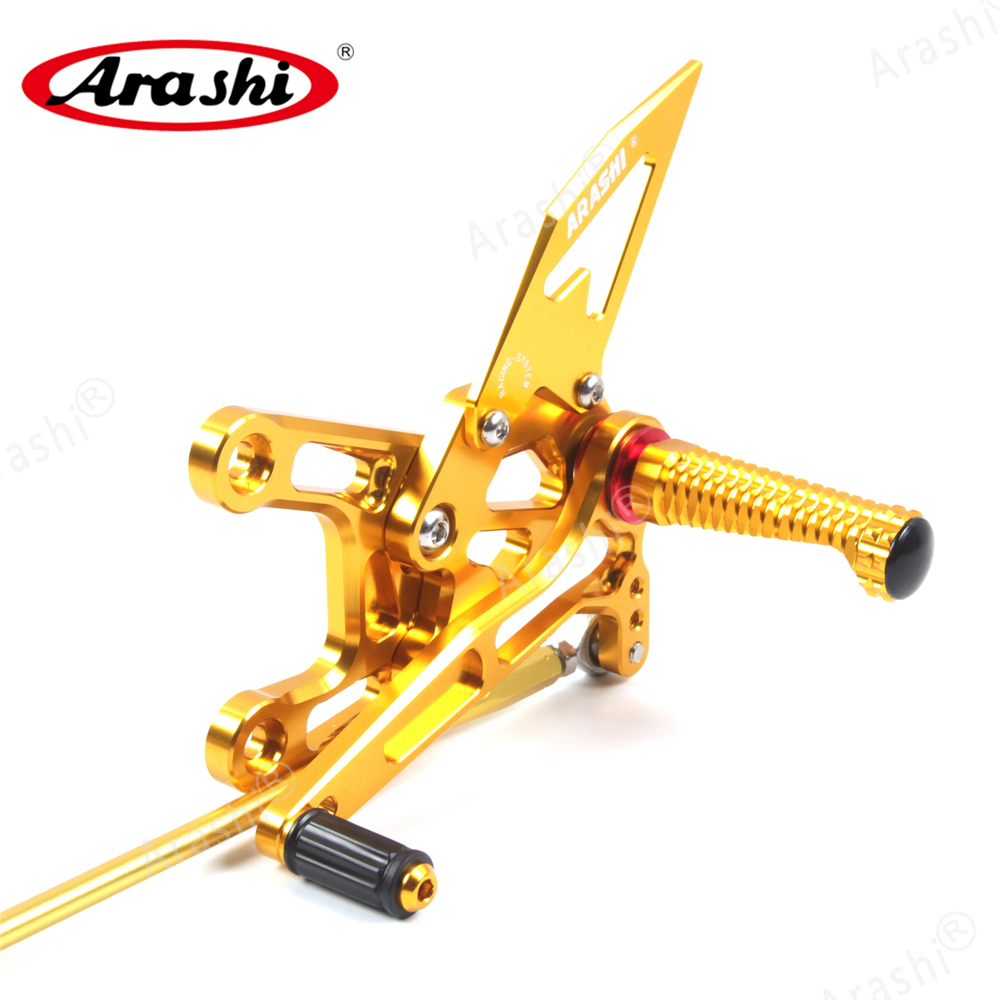 Arashi ZX10R NINJA CNC Регулируемая Задняя подставка для ног KAWASAKI ZX-10R 2011 - 2015 подножки