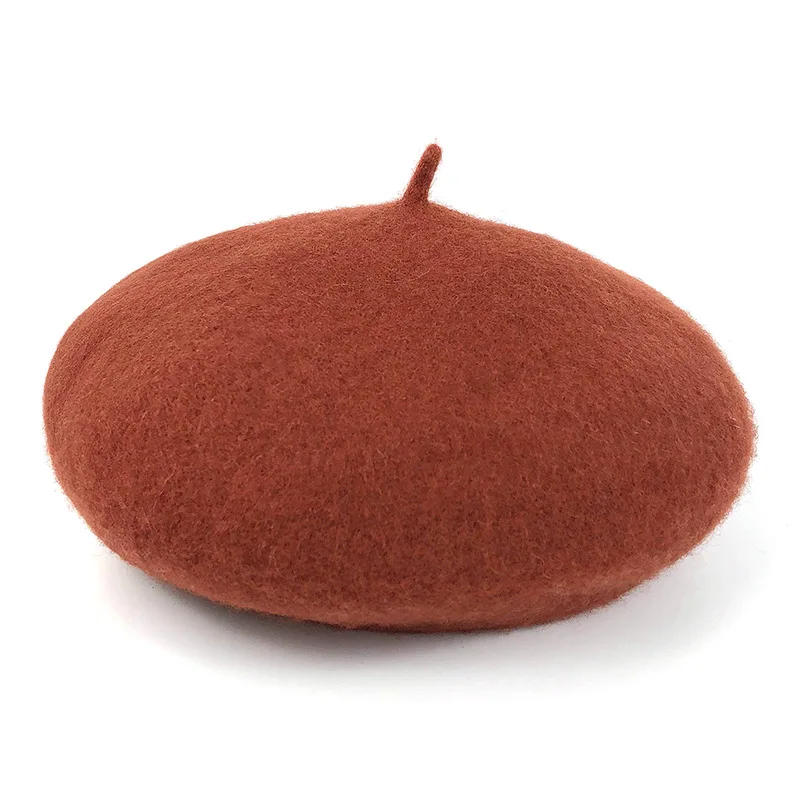 

wool Beret Lady Autumn Winter Warm Hats Female Elegant French FlatPainter Caps Boina para mujer sombreros pour femme Bonnet girl
