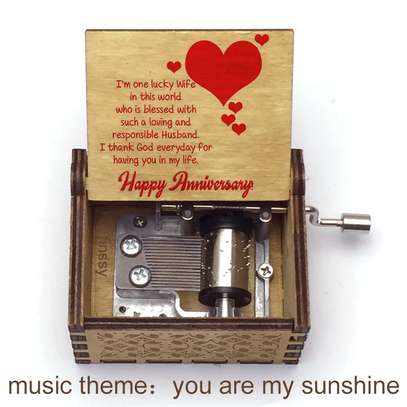 You Are My Sunshine любовь цитаты печать тема музыка ручная деревянная музыкальная