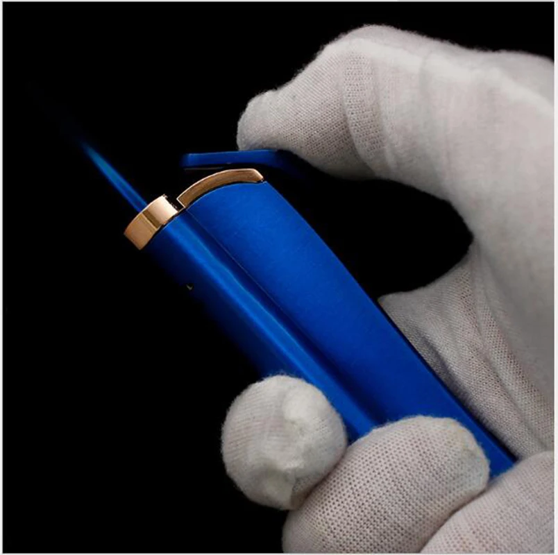 Креативная газовая надувная ветрозащитная Зажигалка прямая струйная пламя