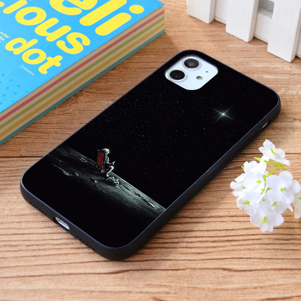 

For iPhone Space Chill Soft TPU border Apple iPhone Case