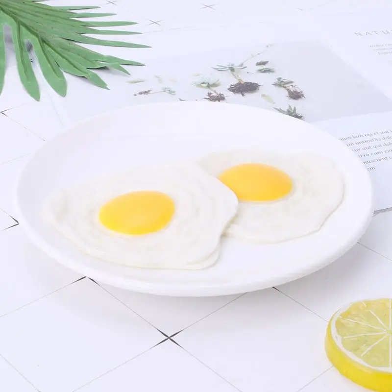 

NEW Sticky Rubber Egg Squeeze Kitchen Food Toy Pretend Play Cooking Gag Joke Toy N7ME