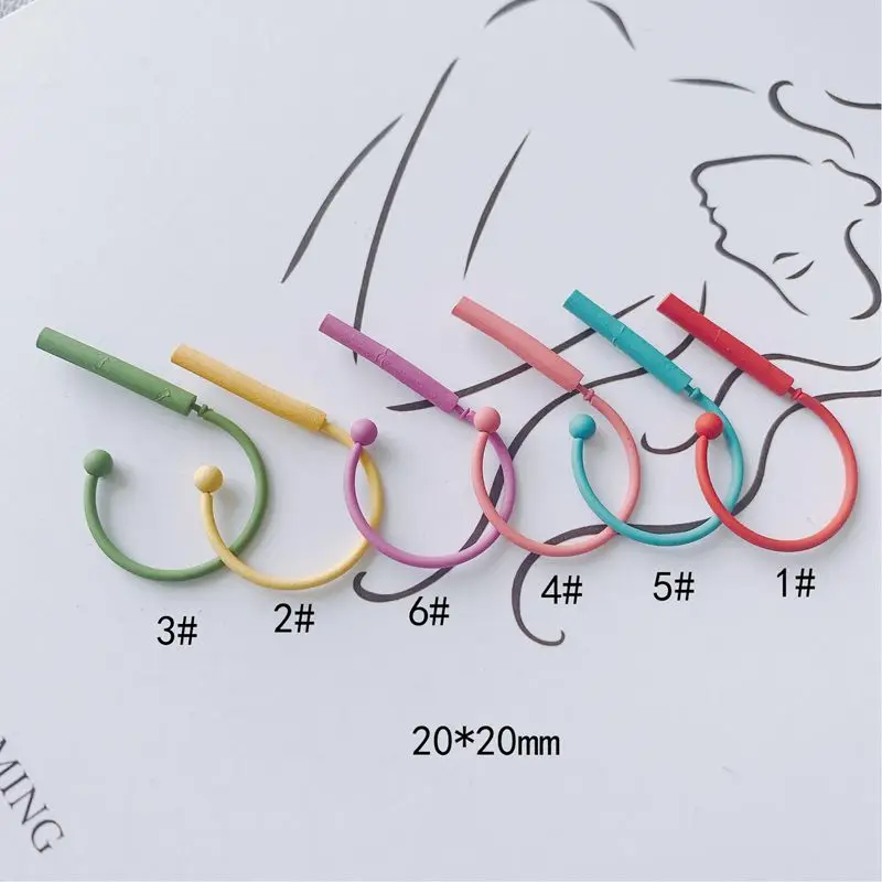 DIY jewelry accessories multi-color optional circle earrings earrings jewelry accessories materials