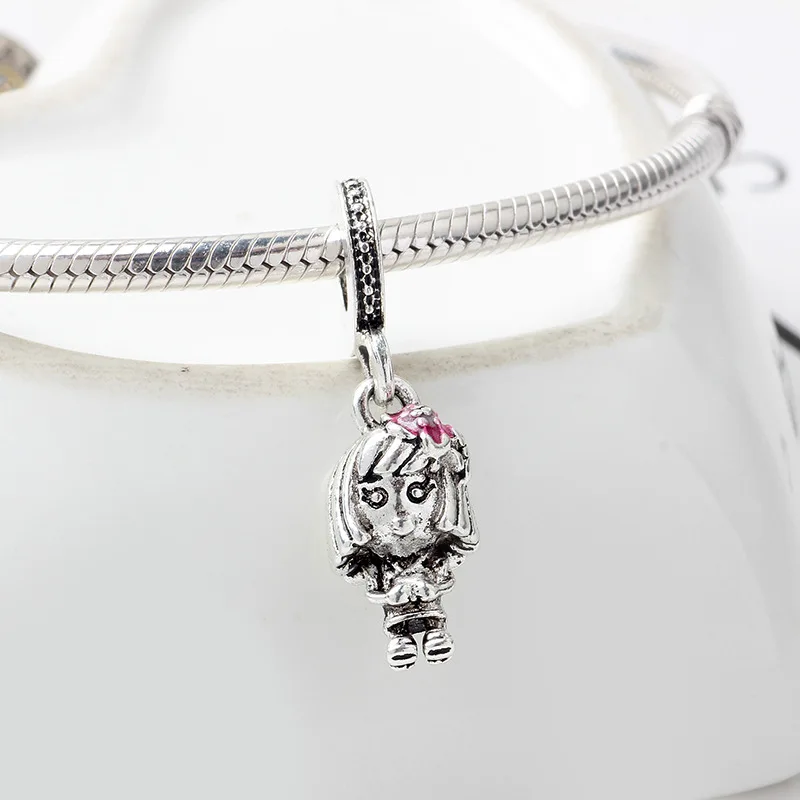 Красивые Подвески для девушки подходят pandora браслет-цепочка из змеиной кожи